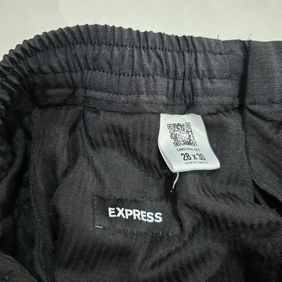 Express Conscious Edit Drawstring Waist Jogger Trouser Pants Wool Blend Size 28 - Picture 8 of 10